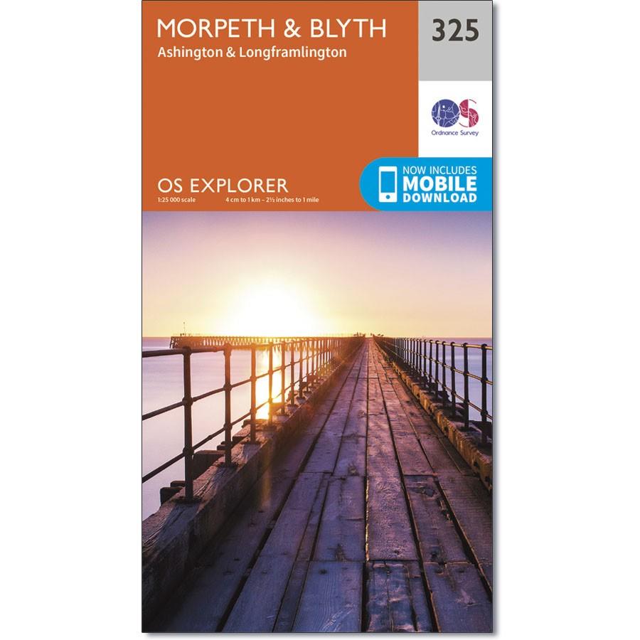 Ordnance Survey Explorer Map 325 Morpeth & Blyth