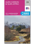 Ordnance Survey Landranger Map 25 Glen Carron & Glen Affric