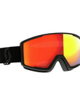 Scott Factor Pro Snow Sports Goggles (Mineral Black/Enhancer Red Chrome)