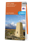 Ordnance Survey Explorer Map 468 – Shetland – Mainland North East Whalsay & Out Skerries