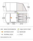 Vango Harris 350 Tent - Measurements