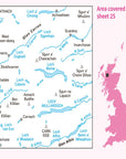 Ordnance Survey Landranger Map 25 Glen Carron & Glen Affric