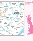 Ordnance Survey Landranger Map 53 – Blairgowrie and Rattray-Forest of Alyth