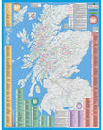 Harvey Munro & Corbett Wall Chart – Including Grahams & Donalds