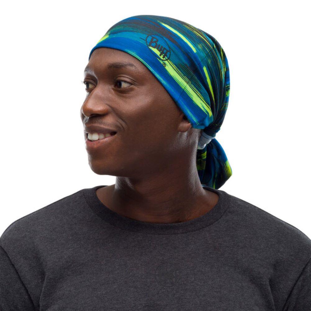 Buff Original EcoStretch Neckwarmer (Elektrik Blue) covers head