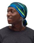 Buff Original EcoStretch Neckwarmer (Elektrik Blue) covers head