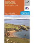 Ordnance Survey Explorer Map 467 Sheltand – Mainland Central