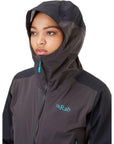 Rab Women's Kinetic Alpine 2.0 Waterproof Jacket (Beluga)