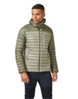 RAB Men’s Microlight Alpine Down Jacket model pose