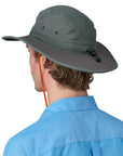 Patagonia Quandary Brimmer Hat (Fitz Roy Icon: Nouveau Green) model back