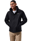 Berghaus Men's RG Alpha 2.0 Shell Waterproof Jacket (Black) hands in pocket