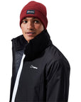 Berghaus Men's RG Alpha 2.0 Shell Waterproof Jacket (Black) model close up