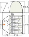 Vango Berkeley 500 Tent Footprint 310cm x 335cm