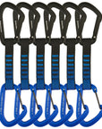 Black Diamond Hotforge Hybrid Quickpack 12cm - Pack of 6 Quickdraws - Blue