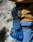 Black Diamond Hotforge Hybrid Quickpack 12cm - Pack of 6 Quickdraws - Blue clip to belt