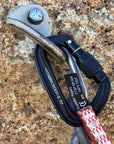 Black Diamond LiteForge Screwgate Carabiner (Black) being used