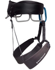 Black Diamond Men's Momentum Climbing Harness Package (Anthracite) side view