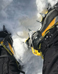 Black Diamond Sabretooth Clip Crampons with Anti-Ball Plate in snow