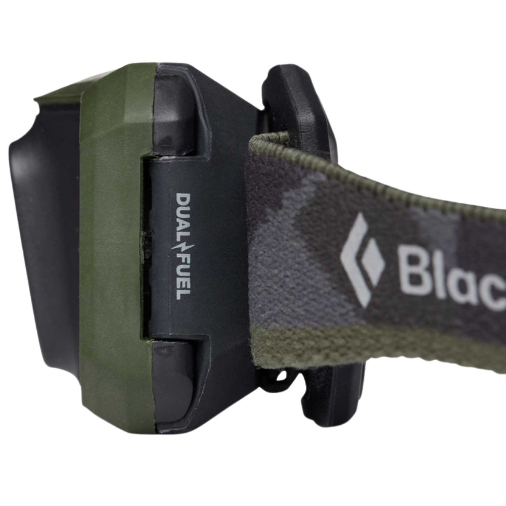 Black Diamond Storm 450 Lumen Head Torch (Dark Olive) side