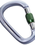 Black Diamond Pearlock Screwgate Carabiner (Grey) angle