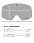 Bollé Unisex Nevada Small Ski Goggles (Pink Matte/Azure) - Size