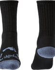 Bridgedale Hike All Season Junior Merino Comfort Boot Socks (Black) front and back