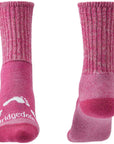 Bridgedale Hike All Season Junior Merino Comfort Boot Socks (Pink) front and back
