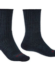 Bridgedale Men's Hike Midweight Merino Comfort Boot Socks (Navy)