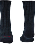 Bridgedale Men's Hike Midweight Merino Comfort Boot Socks (Navy) front back