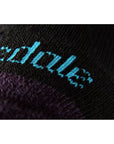 Bridgedale Women's Hike Lightweight Merino Performance Boot Socks (Black/Purple) close up