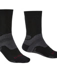 Bridgedale Men's Hike Midweight Merino Performance Boot Socks (Black)