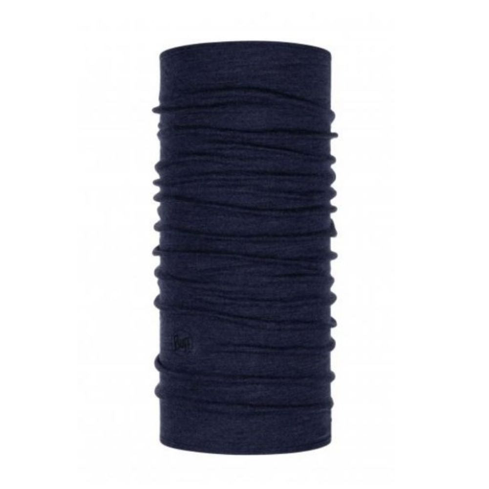 Buff Midweight Merino Wool Neckwarmer/Facecover ( Melange - Night Blue)