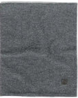 Buff Merino Fleece Neck Warmer (Solid Grey) flat