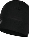 Buff Merino Midweight Beanie Hat (Solid Black)