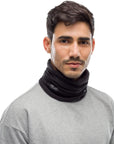 Buff ThermoNet Neckwarmer Face Cover (Solid Black) model front