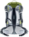 Deuter Trail Pro 33L Hiking Backpack (Meadow/Graphite) back straps