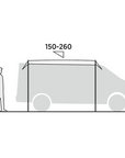 Easy Camp Campervan /Motor Tour Canopy Awning height