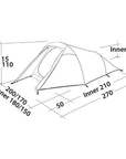 Easy Camp Energy 300 Tent - 3 Man Tent (Rustic Green)