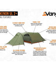 Force Ten (F10) Xenon UL 2 Plus Tent - 2 Man Lightweight Tent info