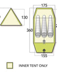 Force Ten (F10) Classic Mk 4 Tent - Cotton Inner Only diagram