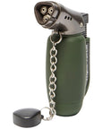 GoSystem Mach 3 Triple Flame Windproof Lighter chained
