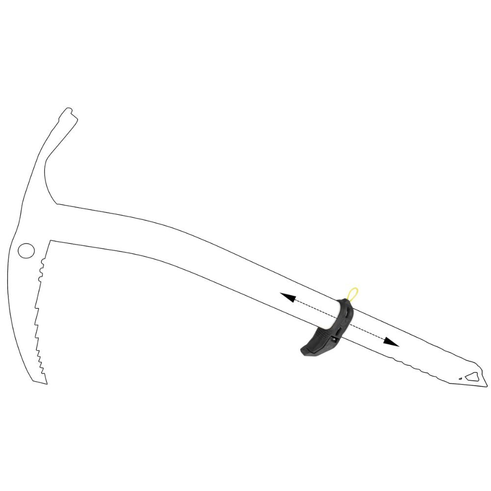 Grivel Air Tech Light Ice Axe With G-Slider diagram