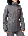 Rossignol Women's Heather Parka Ski Jacket (Heather Grey)