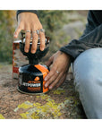 Jetboil JetPower Fuel 230g Gas Canister turning