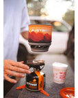 Jetboil JetPower Fuel 230g Gas Canister jetboil being used