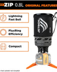 Jetboil Zip 0.8L Fast Boil Stove System (Carbon)
