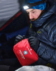 Lifesystems Mountain First Aid Kit being used in tent