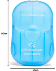 Lifeventure Travel Soap Leaves measurements