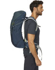 Lowe Alpine AirZone Trail 35L Hiking Pack (Tempest Blue/Orion Blue) side pack