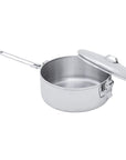 MSR Alpine Stowaway Stainless Steel Pot (1.6 Litre) lid off